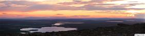 Midnight sun in Swedish Lapland