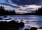 Kaitum river at night