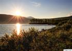 Sunrise at lake Ubmas