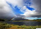 Rainbow at lake Jiertajaure