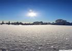 Standing in snow